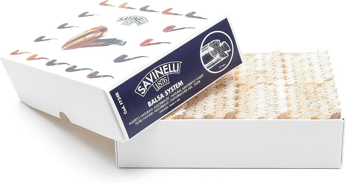 Filtros Savinelli balsa 9mm  (200 uds)